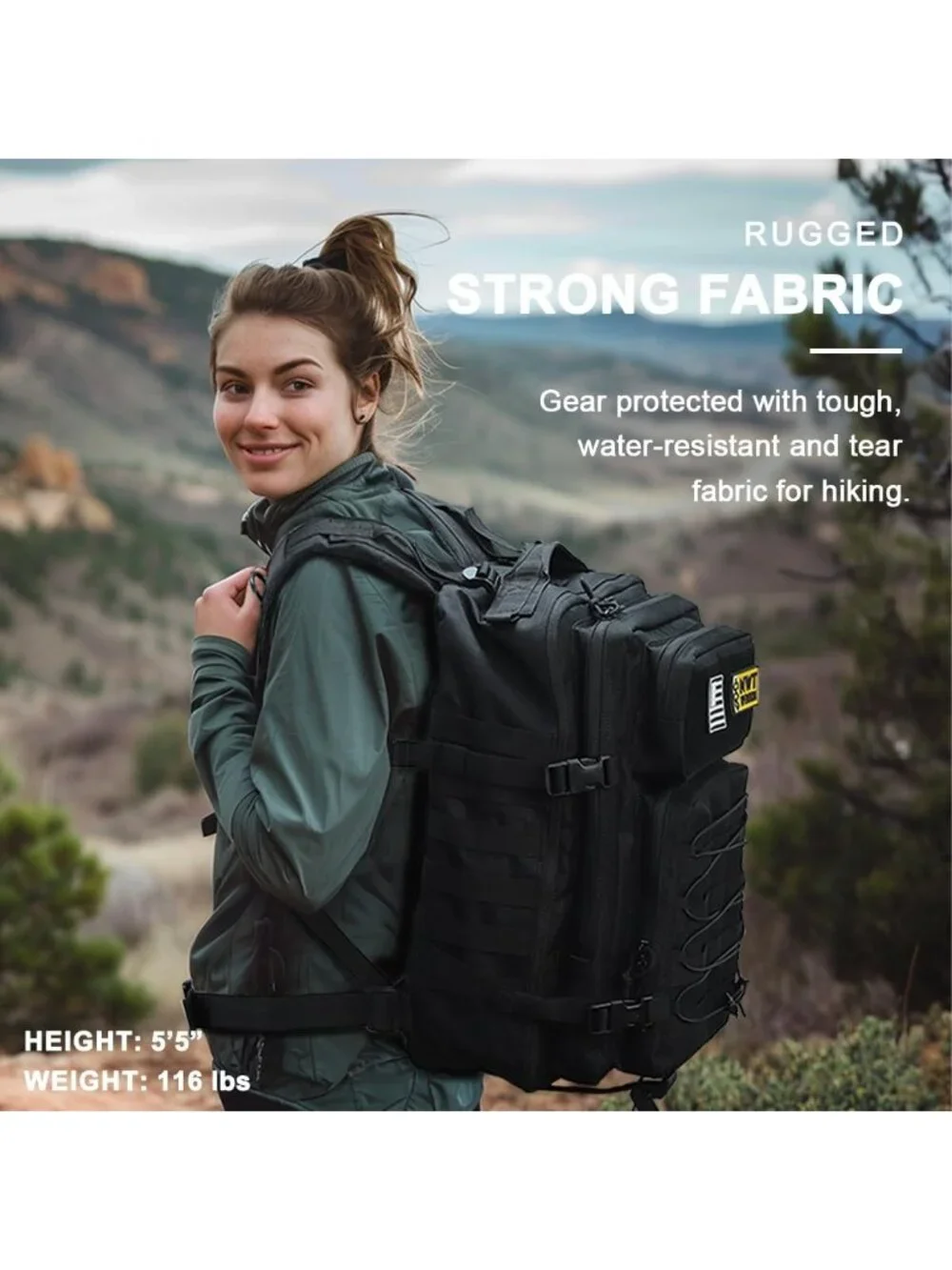 Heavy Duty Military Tactical Backpack | Molle Rucksack for Hiking, Camping